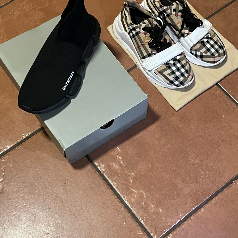 Balenciaga Black Knit Speed Sock Sneakers - Picture 5 of 5